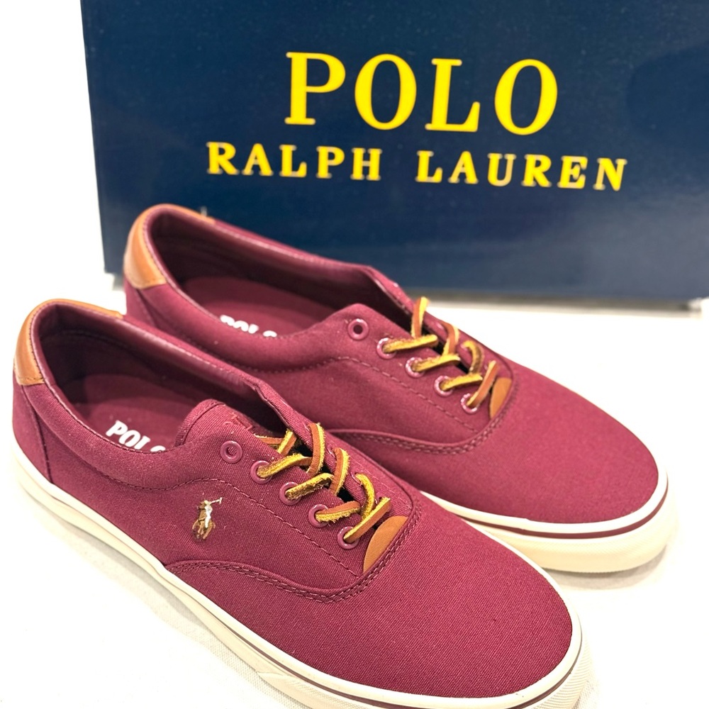 Polo Ralph Lauren Thorton-Sk-Vlc Men's Sneakers Color Red Canvas